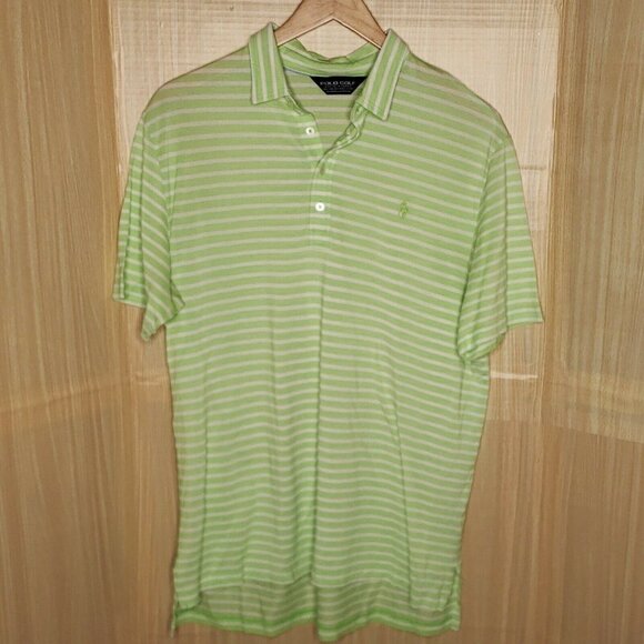 polo golf Other - Polo Golf Mens Green White Stripe Short Sleeve Polo XL